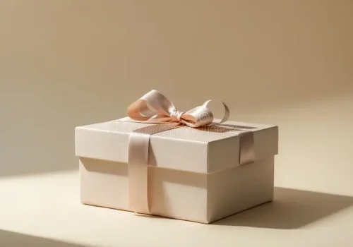 light-beige-gift-box-background-landscape-format-ai-generated-360617695